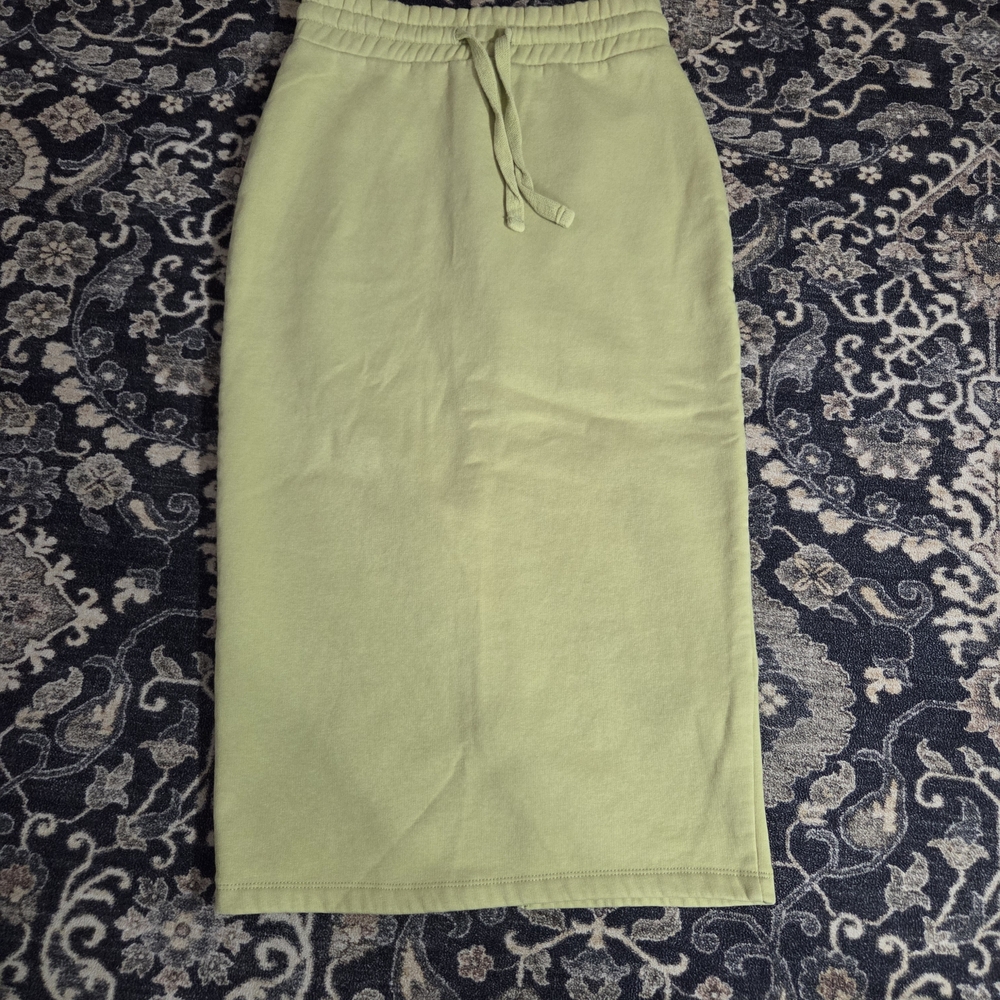 Zara Light Green Midi Skirt